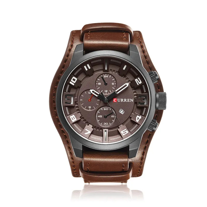 Reloj curren de hombre de cuero